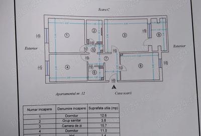 Proprietar, vand apartament 3 camere, decomandat - 6