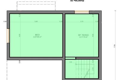 Casă individuala modernă cu 6 camere, garaj, pivniță si teren generos 650 mp - 6