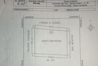 Teren de 923 mp, în Mircea Vodă - 3