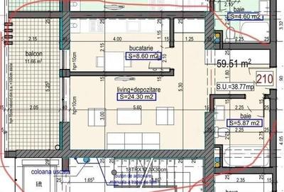 Apartament cu 2 camere decomandat în Nord - 5