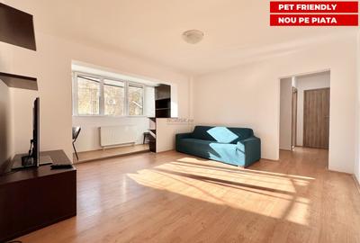 Apartament cu 3 camere semidecomandat, mobilat în Iancului