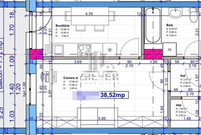 Apartamente cu o camera/37/38.5 mp/imobil NZEB. - 3