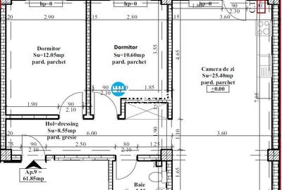 Apartament cu 3 camere decomandat în Bârnova - 4