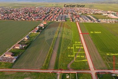 Teren Construcții intravilan de 641 mp, în Nord
