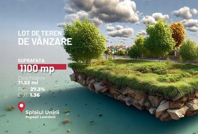 Teren Construcții intravilan de 1100 mp, în Est