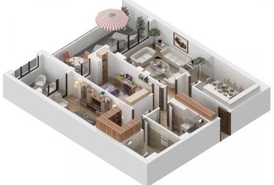 Apartament cu 3 camere Isaran Residence Brasov - 98.35 mp util + terasa - 4