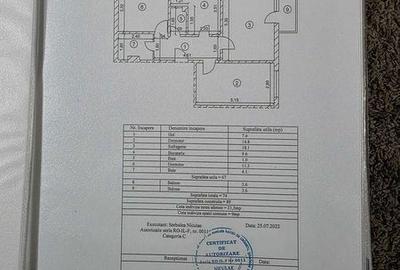 Apartament cu 3 camere decomandat în Central