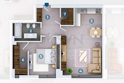 Apartament cu 2 camere decomandat în Floreasca - 12