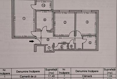 Vanzare 3 cam.decom.  et 3/8, bl. 1987, anvelopat, rond Baba N.- Metrou Dristor - 7