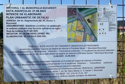 DE VANZARE Teren 1,525mp SISESTI / Drumul Regimentului - 14