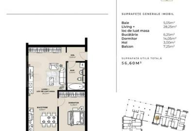 OPORTUNITATE ! Apartamente 2 camere , la cel mai mic pret di - 5