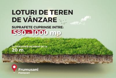 Teren de vanzare in rate  zona rezidentiala noua  Frumusani - 2