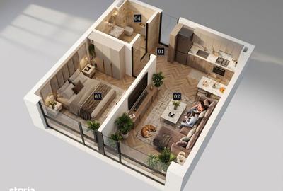 Apartament cu 2 camere în Rudeni