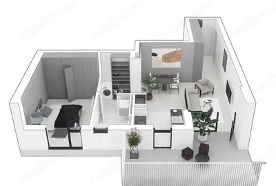 Apartament cu 2 camere semidecomandat în Mehala - 2