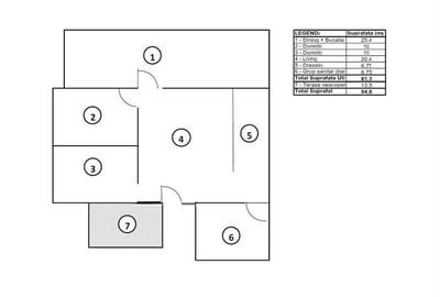 Casă cu 3 camere cu Teren 95 Mp în Central - 5