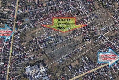 Teren Construcții intravilan de 2896 mp, în Șerbănești