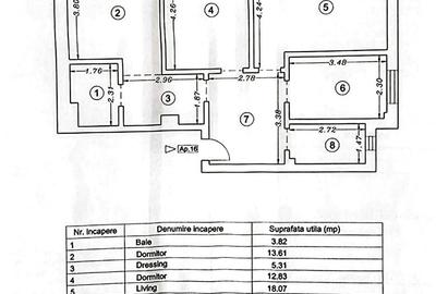 Lira Residence apartament nemobilat 3 camere 78 mp cu parcare - 2