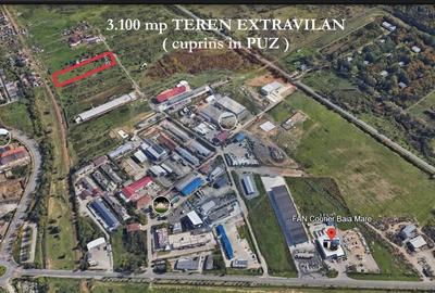 DE VANZARE TEREN cuprins in PUZ- zona Fan Curier  Baia Mare