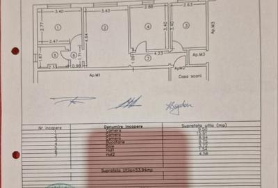 Apartament cu 3 camere semidecomandat în Central - 1