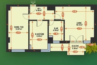 Apartament cu 2 camere, mobilat în Cug - 11