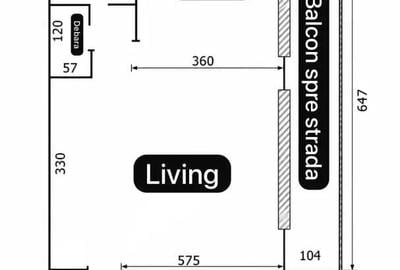 Apartament cu 2 camere semidecomandat în Dorobanți - 3