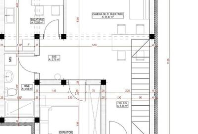 Duplex 4 camere Giroc. Terasa 17mp. Bucatarie inchisa. - 4