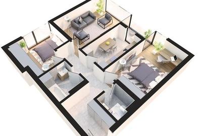 Apartament cu 3 camere decomandat în Rahova - 9