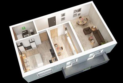 Apartament cu 2 camere decomandat în Șelimbăr - 3