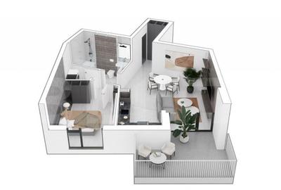 Apartament cu 2 camere 52,65 mp, Timisoara! - 1