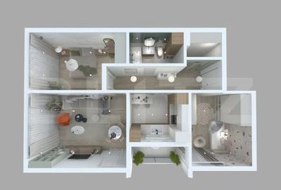 Apartament 3 camere, 72mp BLOC NOU CU LIFT in Sebes - 3