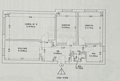 Trei camere decomandate, zona Inel 2. - 8