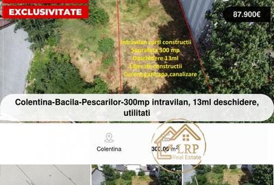 Colentina-Bacila-300mp intravilan, utilitati,CU construire P+2+3R 2025