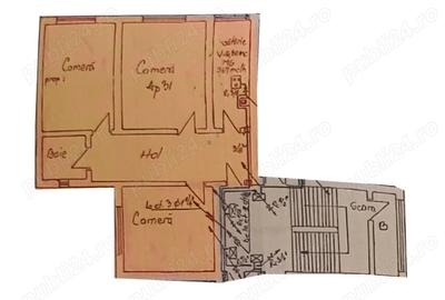 Apartament 3 camere, decomandat, de vanzare zona ultracentrala, Hunedoara (Centrul Civic) - 9