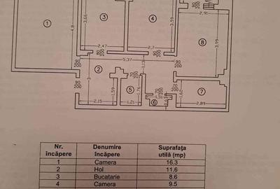 Apartament cu 3 camere decomandat în Central - 7