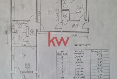 Apartament cu 3 camere in Podu Ros, Rond, et.1 - 8