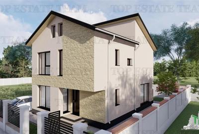 Vila pe stil modern, individuala cu 4 camere , 3 bai , Living , terasa,incalzilr - 1