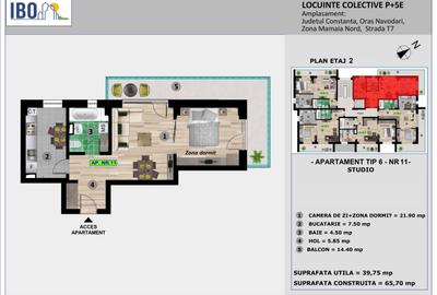 Apartament cu 2 camere decomandat în Nord - 3