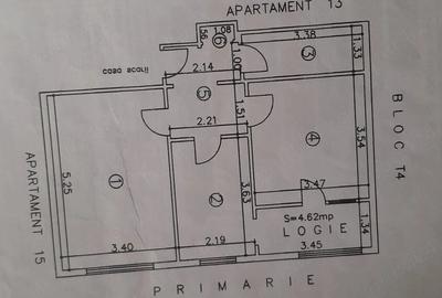 Apartament cu 2 camere decomandat în Central - 1