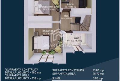 Trapezului - Vila Insiruita P + E + M 140 mp - Comision 0% - 15