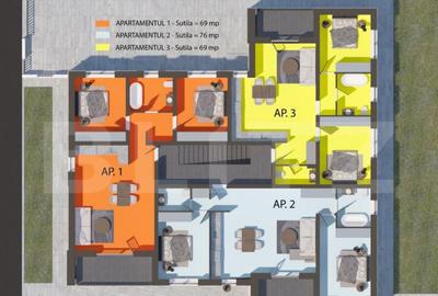 Apartamente cu 3 camere, complex Rezidential, zona 1 Iunie - 2