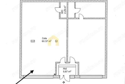 Spa?iu comercial de inchiriat | SU 66 mp - vitrina 4,2 m, parcare | Flore?ti - 2