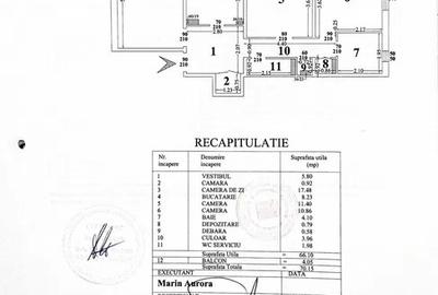 Apartament cu 3 camere decomandat în Chișinau