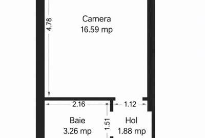 Garsonieră circulară în Buziașului - 1