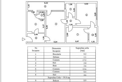 Apartament 3 camere confort 1, zona Viziru 1. - 12