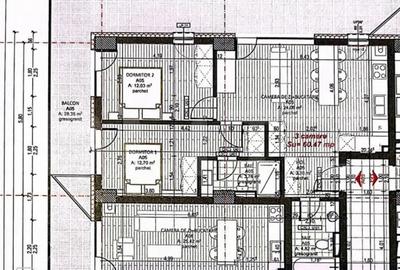 Apartament cu 3 camere semidecomandat în Independenței