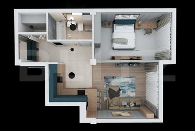 Apartament cu 2 camere decomandat în Central
