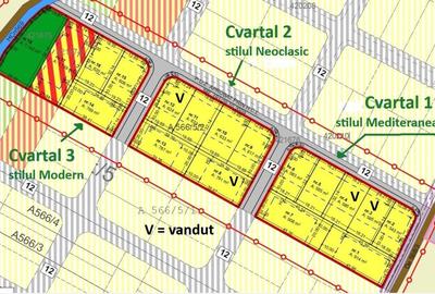 Parcele de vânzare într-un cartier exclusivist - Suprafațe între 550 mp și 900 m - 2