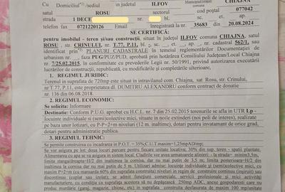 Teren de 720 mp, în Chiajna - 3