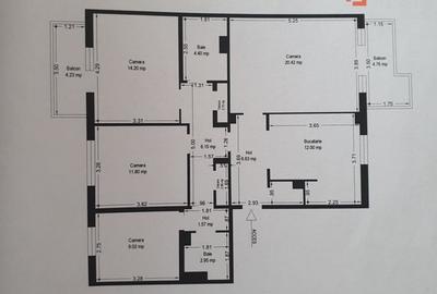 COMISION 0% Apartament 4 camere decomandat 91 mp utili, zona Plavat II - 27