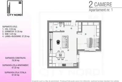 Dormitor 22 mp! Vedere gradina interioara! Predare la cheie finisat - 9